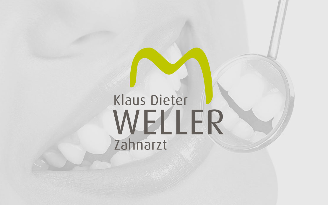 Zahnarztpraxis Weller, Saarland, Logo, Farbkonzept