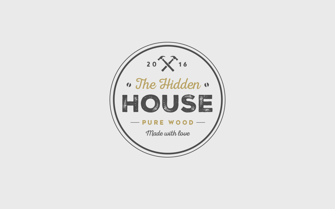 Vintage Logo für The Hidden House
